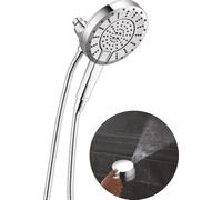 Delta In2ition 58596-25-PK - Soffione doccia doppio 2 in 1 a 5 impostazioni con doccetta ProClean ad alta pressione portatile, soffione cromato rimovibile con tubo, portata 2,5 GPM, cromato