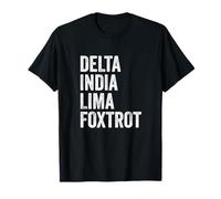 Delta India Lima Foxtrot Abbigliamento Maglietta