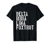 Delta India Lima Foxtrot Phonetic Hot Dad, DILF da uomo Maglietta