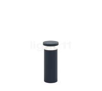 Delta Light Bazil Luce del piedistallo LED, grigio scuro/alluminio anodizzato, 36,5 cm