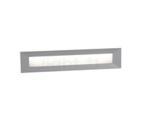 Delta Light Logic F Applique da incasso a parete LED, grigio alluminio - escl. alimentatore