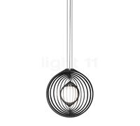 Delta Light Soiree Lampada a sospensione, nero - 58,1 cm - copertura opale