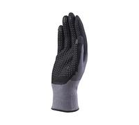 DELTAPLUS - VE727NO08 - Guanti di precisione VE727NO - poliammide - palmo nitrile-poliuretano + puntini - taglia 08 - grigio-nero - Deltaplus - 80475 - Conf. da 1 Pz. - VE727NO08