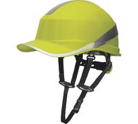 Delta Plus Baseball Casco Sicurezza Rigido Cappello Con Mento Protezione Hi Vis