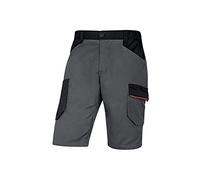 Delta Plus Bermuda da Lavoro 65% Poliestere 35% Cotone 245gr Mach 2 Deltaplus M2BE3 - XL, Grigio-Arancio