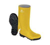 DELTA PLUS Bronze2 S5 SRA - Stivali di sicurezza in gomma, antiscivolo, colore: Giallo-Nero, taglia: 42, giallo nero, 42 2/3 EU
