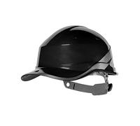 Delta Plus Diamond V Casco Rigido Di Sicurezza In Stile Cappellino Da Baseball, Nero, Talla única