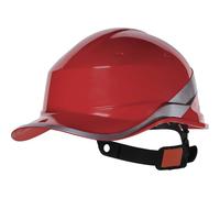 Delta Plus Casco di sicurezza Diamond V – Stile baseball, Rosso, Taglia unica