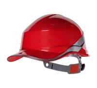 Delta Plus Casco di sicurezza Diamond V – Stile baseball, Rosso, Taglia unica