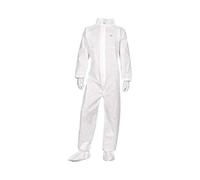 Delta Plus DT215CV3X - Tuta in tessuto non tessuto con colletto, usa e getta, colore bianco, taglia 3XL