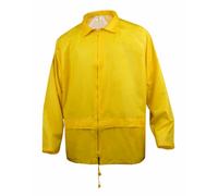 Delta Plus EN400JAGT - Combinazione antipioggia in poliestere con rivestimento in PVC, XXL, giallo.