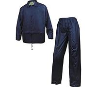 Delta Plus EN400MAGT - Combinazione Antipioggia 400 in Poliestere con Rivestimento in PVC, Blu Navy, Taglia L