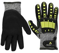 Delta Plus in polietilene guanti High Tech - Gioco Guanto supporto AM/Grigio Nero Taglia 9 (1 Coppia)