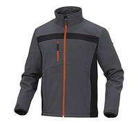 Delta Plus LULE2GOXX Lulea2 - Giacca softshell in poliestere/elastan, taglia 2XL, arancione/grigio, confezione da 10