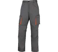 Delta Plus M2PW2GRXG Mach 2 - Pantaloni da lavoro in poliestere/cotone, fodera in flanella, taglia XL, confezione da 10, colore: Grigio/Arancione