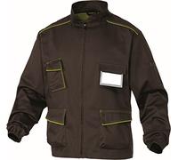 Delta Plus M6VESMAXG Panostyle Giacca da Lavoro, Poliestere, Cotone, Marrone, Verde, XL