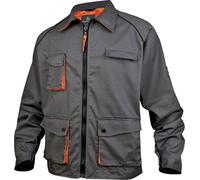 Delta Plus Mach2 - Giacca da lavoro, in poliestere/cotone, S, grigio-arancione