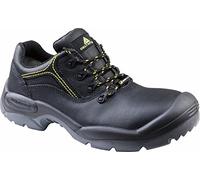 Delta Plus MAESTS3NO39 - Scarpe basse in pelle liscia Buffalo S3 SRC, confezione da 5, colore: Nero, Nero, 40 EU