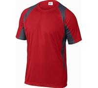 Delta plus - Maglia in Poliestere Bicolore Rosso/Grigio Taglia -l