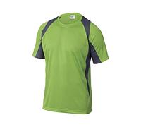 Delta plus - Maglietta Bicolore Poliestere Verde/Grigio Taglia -l