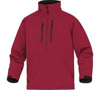 Delta Plus MILT2ROGT - Parka in poliestere/elastan, impermeabile e antivento, rosso, L, 10 pezzi