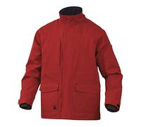 Delta Plus MILTOROTM Milton - Parka traspirante e impermeabile, taglia M, rosso, confezione da 10