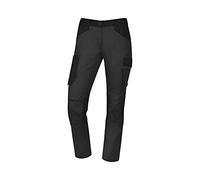 DELTA PLUS Pantalone da lavoro DONNA 65% poliestere 35% cotone 245gr Taglia Regular 7 tasche MACH2 Deltaplus M2PA3F - L, Grigio scuro