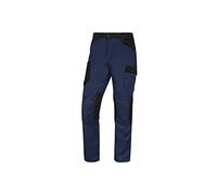 DELTA PLUS Pantalone da Lavoro Invernale 65% Poliestere 35% Cotone Fodera Flanella 245gr Mach 2 Deltaplus M2PW3 - L, Blu-Azzurro