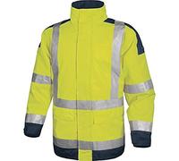Delta Plus - Parka EasyView poliestere giallo fluo/blu navy - S