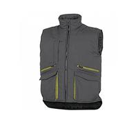 Delta Plus SIER2GVGT Gilet Multitasche in Poliestere Cotone, Grigio/Verde, L