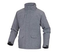 Delta Plus TRENTGRXG Trento Parka in poliestere rivestito in poliuretano, taglia XL, grigio, confezione da 10