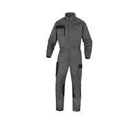 DELTA PLUS Tuta da lavoro 65% poliestere 35% cotone 245gr 1 ZIP MACH 2 Deltaplus M2CO3 - XL, Grigio-Arancio