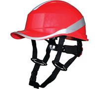 Delta Plus Venitex, casco di sicurezza a forma di cappello da baseball, elmetto rigido anti urto, con imbracatura in PPE. Red Taglia unica
