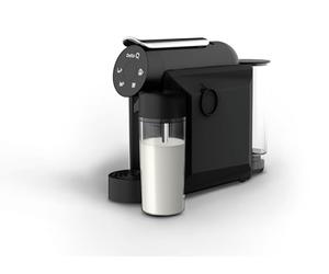 Delta Q MiniMilkQool Nera - Caffettiera per capsule Serbatoio per latte. Compatto versatile e minimalista - Facile da usare