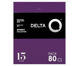 Delta Q MythiQ Capsule Espresso Compatibili con Macchine Delta Q, Intensità 15, Capsule Caffè con Note di Cacao, Cioccolato e Frutta Secca Tostata, Confezione XXL da 80 Capsule