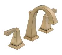Delta Rubinetto 3551-CZMPU-DST Dryden Due Maniglie Bagno Rubinetto Diffuso, Bronzo Champagne