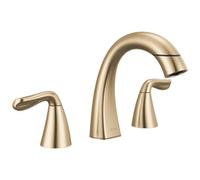 Delta Rubinetto Arvo estraibile diffuso per bagno, rubinetto da bagno dorato con spruzzatore estraibile, rubinetto da bagno a 3 fori, bronzo champagne 35840LF-CZPD
