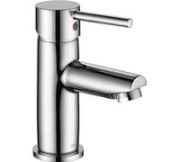 Delta Rubinetto moderno rubinetto da bagno a foro singolo, rubinetto da bagno a maniglia singola cromato, rubinetto per lavabo da bagno, montaggio di scarico a pressione, cromato 559LF-PP