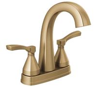 Delta Rubinetto Stryke Centerset Bagno Rubinetto, Oro Centerset Bagno Rubinetto, Delta Bagno Sink Rubinetto, Gruppo scarico in metallo, Lumicoat Champagne Bronze 25775-CZ-PR-MPU-DST