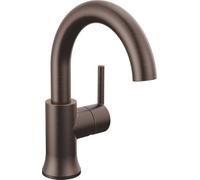 Delta Rubinetto Trinsic Rubinetto da bagno con beccuccio girevole a foro singolo, Rubinetto per lavabo da bagno in bronzo lucidato ad olio, Rubinetto per vasca da bagno a maniglia singola, Tecnologia