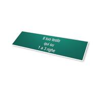 DELTA-SIGNALETIQUE.COM Targa Acrilica Verde Scuro 10 x 2,5 cm per Codice CIN