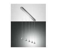 Delta sospensione LED 4 luci alluminio