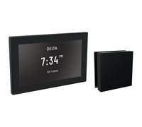 Delta SteamScape Deluxe 5CH-550L-BL - Kit doccia a vapore digitale quadrato, nero opaco, generatore non incluso
