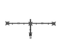 Deltaco ARM-0301-B Supporto TV a parete 68,6 cm [27] Nero (Triple Desk Mount, ti