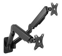 Deltaco ARM-0361 Supporto TV a parete 81,3 cm [32] Nero (DELTACO Office, Dual wall, gas spring,)