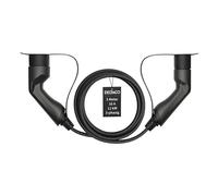 DELTACO Cavo di ricarica EV tipo 2 per auto elettriche e veicoli ibridi, compatibile con ID.3, ID.4, Zoe, E-Tron, Model S/3/X/Y, Leaf, 3 fasi, 16A | 11kW, 3 metri
