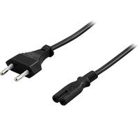 Deltaco DEL-109A cavo elettrico Nero 3 m CEE7/16 IEC C7 - Nouvo