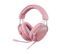 Deltaco GAM-030-P headphones/headset Wired Head-band Gaming USB Type-A Pink