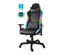 DELTACO GAMING - Sedia da gioco RGB LED 332 modalità, pelle nera PU, max 120kg - Nouvo