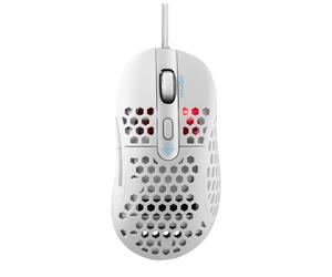 DELTACO GAMING - WHITE LINE WM85 - Mouse ottico da gioco 6400 DPI, 1000 Hz, ultra leggero, RGB, 6 pulsanti - Nouvo